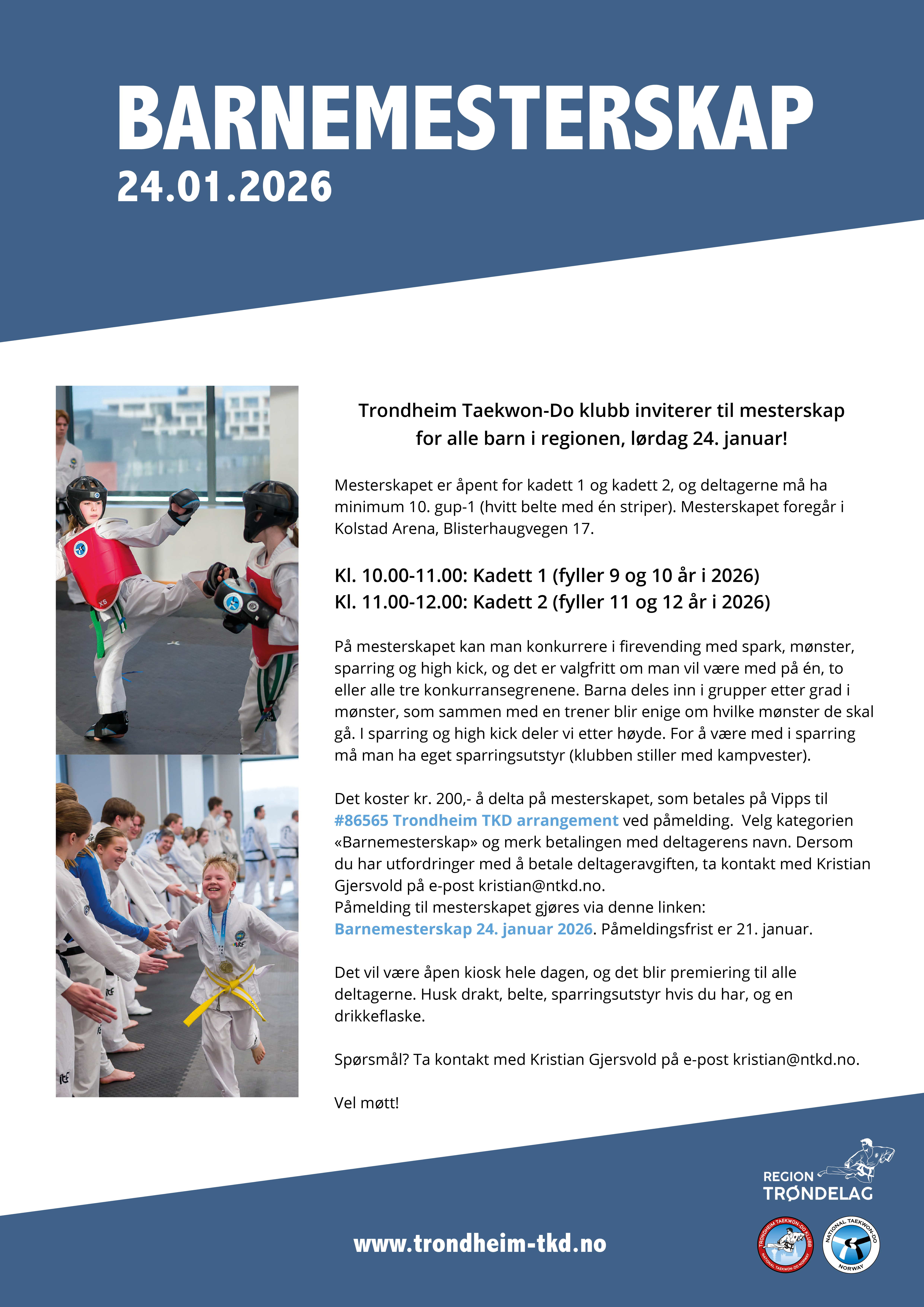 Barnemesterskap TRD 24. januar 2026
